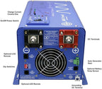 AIMS Power 1000 Watt 12 VDC Pure Sine Inverter Charger 120 VAC Output 35A Charger 30A Transfer Switch PICOGLF10W12V120VR