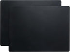 Large Silicone Craft Mats, YACEYACE 2Pcs 24"x 16" Large | Silicone Table Mat, Black Mat for Jewelry,Heat Resistant, Kitchen Counter