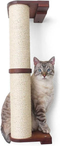 Catastrophic Creations Cat Scratching Post – 2-Tier Cat Wall Scratcher - Bamboo and Sisal Cat Scratcher Post – Durable Cat Scratching Posts for Indoor Cats – Modern Cat Furniture