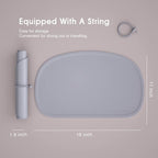 Cuddle Campus Silicone Placemat with Raised Edges for Kids,Toddlers,Babies, Non-Slip Table Setting Placemat for Dining,Come with String for Storage