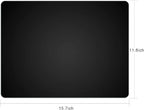 Silicone Placemats, Food-Grade Non-Slip Waterproof, Dining, Stain Resistant, Countertop Protector, Kitchen Counter Mat, Heat Resistant, Baking mat Dishwasher Safe (15.7x11.8Inch-4pack, Black)