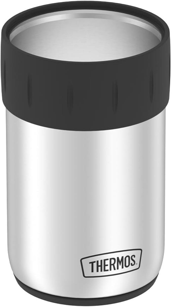 THERMOS Stainless Steel Can Insulator | 12 Ounce | Vacuum Insulated | Sweat-Proof | Pack of 6