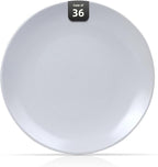 Stoneware Coupe Commercial Grade Dinnerware (Matte White, Plate 7.25")