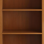 SIMPLIHOME Amherst SOLID WOOD 30 Inch Transitional 5 Shelf Bookcase in Light Golden Brown, For the Living Room, Study Room and Office