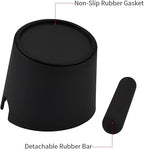 HOMEE Coffee Knock Box 4.8 Inch Barista Style Knock Box With Removable Bar | Round Shock-Absorbent Durable With Removable Knock Bar and Non-Slip Base Gift