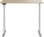 Bush Business Furniture Move 60 Series 60W x 30D Electric in Natural Elm with Silver Base, Ergonomic Sit-Stand Computer Table for Home and Professional Office