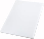 Winco 15" x 20" White Heavy-Duty Plastic Cutting Board (Set of 4) | Dishwasher safe, Stain resistant, Minimizes dulling, Great for Charcuterie, Cheese, Appetizers and Buffet Displays