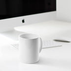 Large Coffee Mugs, 22 OZ(650ml) Extra Coffee Mug Set of 2, Smooth Ceramic Boss Cups, Big Capacity and Large Handle, for Dad Men, White