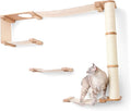 CatastrophiCreations Climb - Multiple-Level Cat Hammock & Climbing Activity Center, 36 x 56 x 12 Inches, Natural Bamboo/Natural Canvas (Pack of 1)