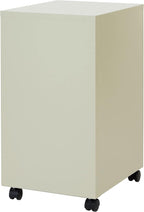 OSP Home Furnishings 2 Drawer Mobile Locking Metal File Cabinet, Tan