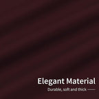 Easy-Going Blackout Curtains for Bedroom, Solid Thermal Insulated Grommet and Noise Reduction Window Drapes, Room Darkening Curtains for Living Room, 2 Panels(42x84 in, Wine)