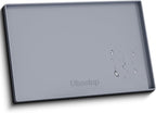 ukeetap 19" x 31" Extra Thick Silicone Mat Waterproof with Raised Edge, Under Sink Mat for Kitchen & Bathroom, Kitchen Cabinet Liner, Multi-Purpose for Storage & Protection, Gray