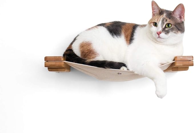 CatastrophiCreations Cat Lounge Hammock Wall Mounted Lounger for Climb and Play Furniture Cat Tree Shelves
