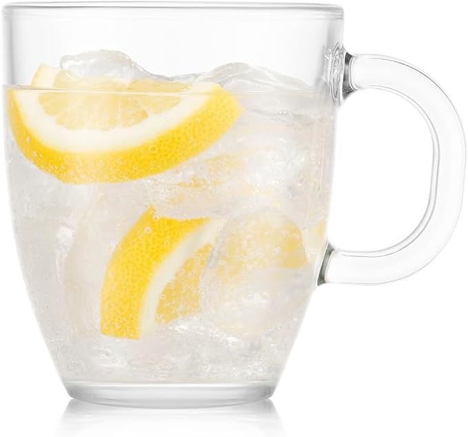 Bodum 12oz Bistro Coffee Mug Single-Wall Tempered Glass, 8 Pack, Clear