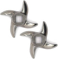 2 Pcs #12 Meat Grinder Blade Stainless Steel Knife Cutter Replacement for Grinders, Please check the size and shape