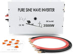 3500W Pure Sine Wave Power Inverter DC 48V to 110V 120V AC Car Inverter with Dual Outlets +Hardwire Terminal +Digital LED Display Solar Converter