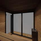 GL6 Outdoor Sauna Kit, Garden Luxury-Series Outdoor DIY Sauna Kit, Thermo-Spruce, up to 6 Persons Bundles (Sauna Heater and Sauna Stones Included) (HIVE MINI 11 WiFi - White)
