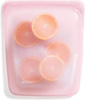 Stasher Premium Reusable Half Gallon Silicone Food Storage Bag, Pink, 64 oz | Food-Safe Silicone, Freezer, Sous Vide, Microwave, Dishwasher, Oven Safe, Meal Prep, Bulk Storage, BPA-Free, Eco-Friendly