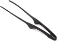 Todai 9.4-Inch Stainless Steel Non-Slip Yakiniku BBQ Tongs (Black)