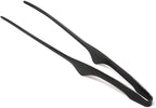 Todai 9.4-Inch Stainless Steel Non-Slip Yakiniku BBQ Tongs (Black)