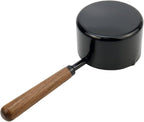 1pcs 1 Cup Measuring Cup with Wooden Handle Stainless Steel Measuring Scoop 250ml Measuring Spoon Black 1 Measuring Cups for Baking Cooking Wet and Dry Ingredients (250ml)