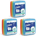 Cool Coolers by Fit + Fresh, 4 Pack Slim Ice Packs, Space Saving Reusable Ice Packs for Lunch Boxes or Coolers