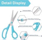 24PCS 8" Scissors,Sharp Stainless Steel Multicolor for Office School Crafts | Right/Left Handed, Comfort Grip Scissors for Office Desk Accessories Sewing Fabric Home Craft School Teacher/Class Supplies