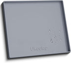 ukeetap 22" x 22" Extra Thick Silicone Mat Waterproof with Raised Edge, Under Sink Mat for Kitchen & Bathroom, Kitchen Cabinet Liner, Multi-Purpose for Storage & Protection, Gray