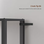 TUTOTAK Bookshelf, 6-Tier Tall Book Shelf, Narrow Bookcase for Small Space, DIY Stackable Bookshelf, for Living Room, Office, Study, Entryway, Industrial, Black BS01BK006