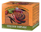 Hi Mountain ITALIAN Sausage Kit | Makes up to 30 lbs | Complete sausage making kit with cure, natural hog casings & directions. Perfect for pork, beef, venison, deer, & elk