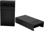 DIBTSA Espresso Knock Box Drawer, Stainless Steel Coffee Grounds Container with Removable Rubber Knock Bar and Non-slip Base, Mini 9.29 x 5.43 x 2.08 inches (Black)