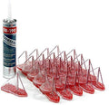 SnowBreaker Snow Guards 25 Pieces for Metal Roofs (Peel and Stick)