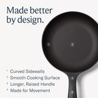 Field Company No.5 Cast Iron Chef Skillet – 7.5-Inch Curved Wall Egg Pan, Pre-Seasoned for 1–2 Servings, Lighter & Smooth, Made in USA