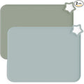 Moonkie Silicone Placemats for Baby & Kid, Stain-Proof Non-Slip Toddler Food Mats Eating Table Mat with 2 Packs