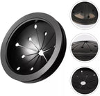 Black 3-Inch Garbage Disposal Splash Guard - Kitchen Sink Baffle Covers for Whirlaway, Waste King and GE Models - Rubber Drain Cover Disposal and Splash Protection, Garbage Disposals and Parts