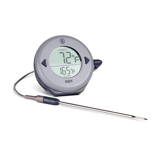 ThermoWorks DOT — Chefs’ Favorite Simple Alarm Thermometer - Dove Grey