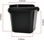 HOMEE Espresso Knock Box 4.8 Inch Shock-Absorbent Durable Barista Style | Square Knock Box With Removable Knock Bar and Non-Slip Base