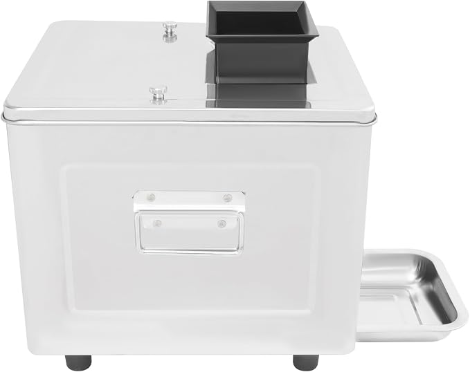 Meat Cutter Machine, 850W Electric Meat Slicer Shredded Cutting Machine, 15mm Commercial Stainless Steel Blade Shredder, 330lbs/h for Boneless Pork Chicken Fish Vegetables (15mm)