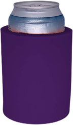 Blank Thick Foam Old School Can Cooler (Purple)