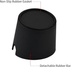 HOMEE Coffee Knock Box 4.8 Inch Barista Style Knock Box With Removable Bar | Round Shock-Absorbent Durable With Removable Knock Bar and Non-Slip Base Gift