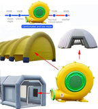 Air Blower 950 Watts with 4M Wire, 2600Pa Pump Fan Commercial Inflatable Bounce House Blower, Used for Inflatable Bouncy Castle and Jump Slides (950W,1.25HP)