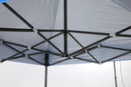 COBIZI 6.6x6.6 Pop Up Canopy Without Sidewall,Heavy Duty Canopy UPF 50+ All Season Wind Waterproof Commercial Outdoor Party Tents for Parties Canopy Gazebo with Storage Bag(6.6 x 6.6 ft Gray)