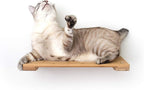 CatastrophiCreations Cat 18" Shelf Handcrafted Elevated Wall, Natural Bamboo, one Size
