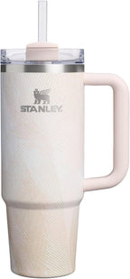 STANLEY Quencher H2.0 Flow State Tumbler, 30 oz, Sahara Plume | Handle and Straw | 3-Position Lid | Cup Holder Compatible for Travel | Insulated Stainless Steel Cup | BPA-Free