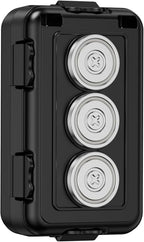 Magnetic Key Box,Magnet Key Holder Under car,Hide a Key Magnetic Holder,IPX7 Waterproof Key Hider Outdoor (Regular)