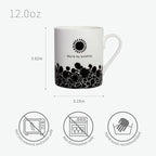 Lovfit Sunflower Color Changing 12oz Ceramic Coffee Mug | Heat Sensitive You are My Sunshine Cup, Sunflower Birthday Gift for Women Friends Family, Home Office Use
