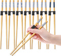LYART 7 Pairs Reusable Training Chopsticks Beginners for Kids Adults Learners, Japanese Wooden Chopsticks Trainers Helpers Set, Dishwasher Safe, L8.86Inch (5.Simplicity print)
