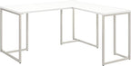 Bush Business Furniture Office by Kathy Ireland Method L Shaped Desk with 30W Return, 60W, White