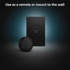 Philips Hue Wall Tap Dial Light Switch, Portable, Black - 1 Pack - Requires Hue Lights and Hue Bridge - Smart Home - Easy, No-Wire Installation