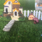 35 Inch 2-Pack Miniature Fairy Garden Fence Wood Decorative Ornament Fence for Dollhouse Succulent Plant Pot DIY Diorama Project Height 2 inch (White)
